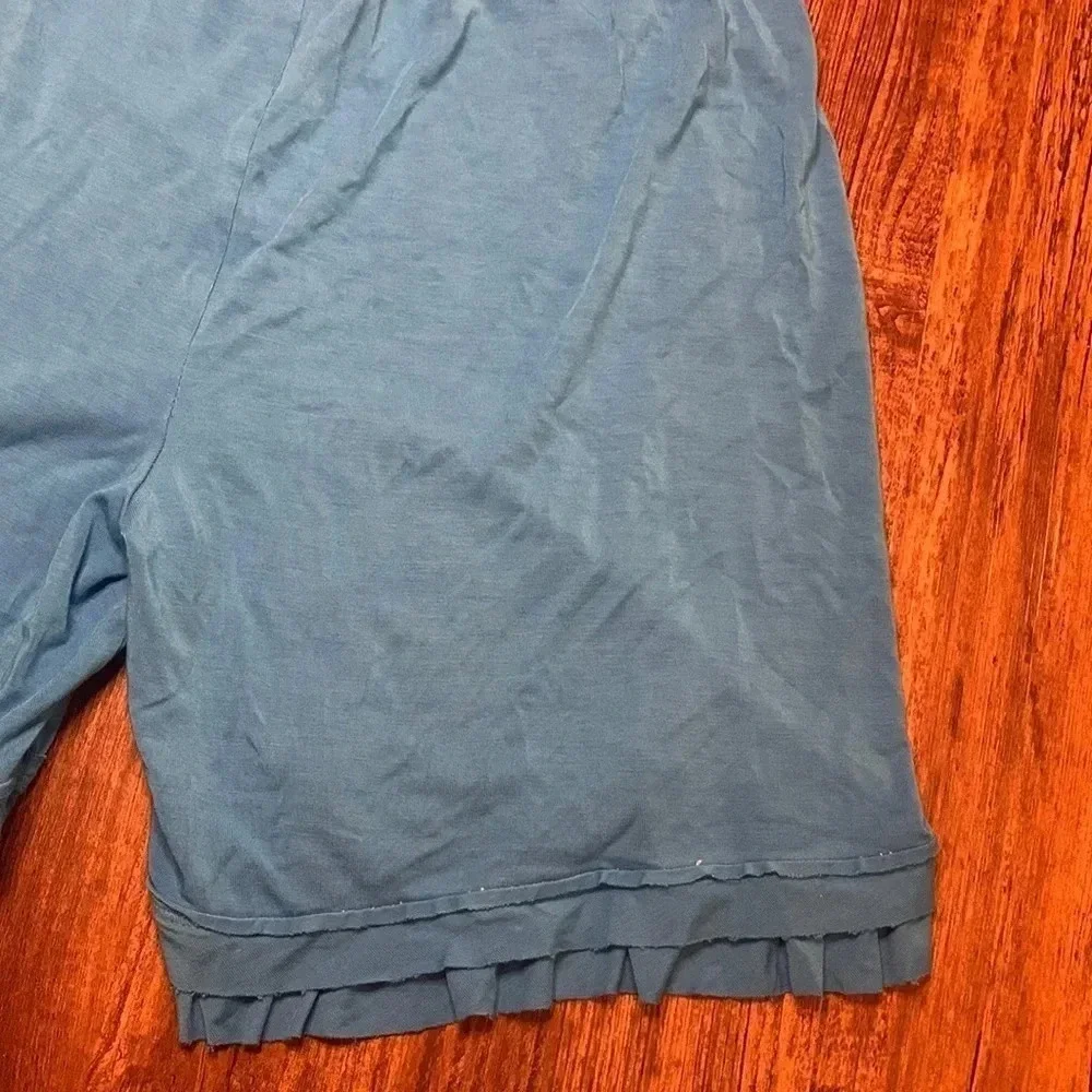 Young Fabulous & Broke Girls Ruffle Trim Shorts Blue Sz 12 NWT